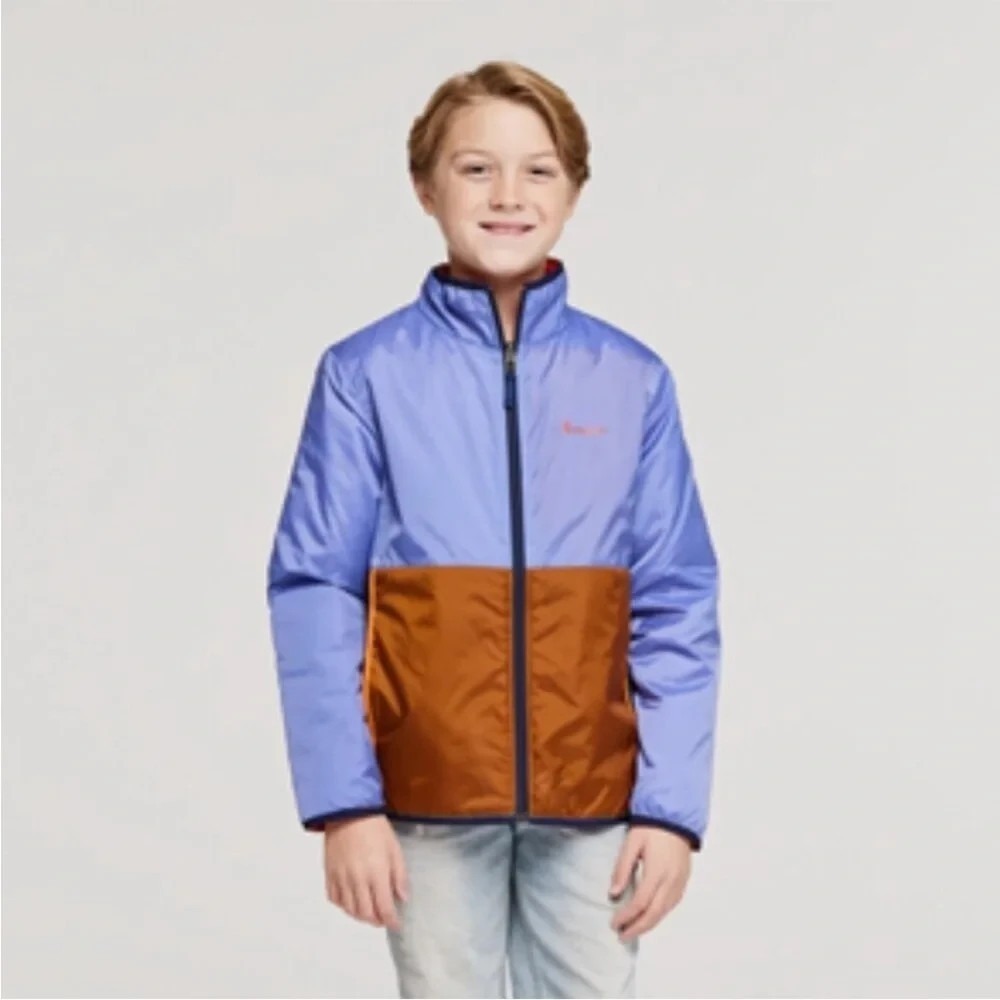 Cotopaxi Unisex Kids Teca Cálido Jacket Full Zip Sandwich Blue Colorblock Large